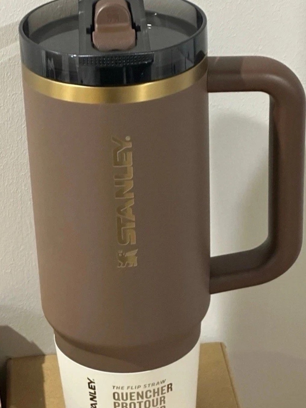 Stanley Espresso Gold The Quencher ProTour Flip Straw Tumbler 30 Oz
